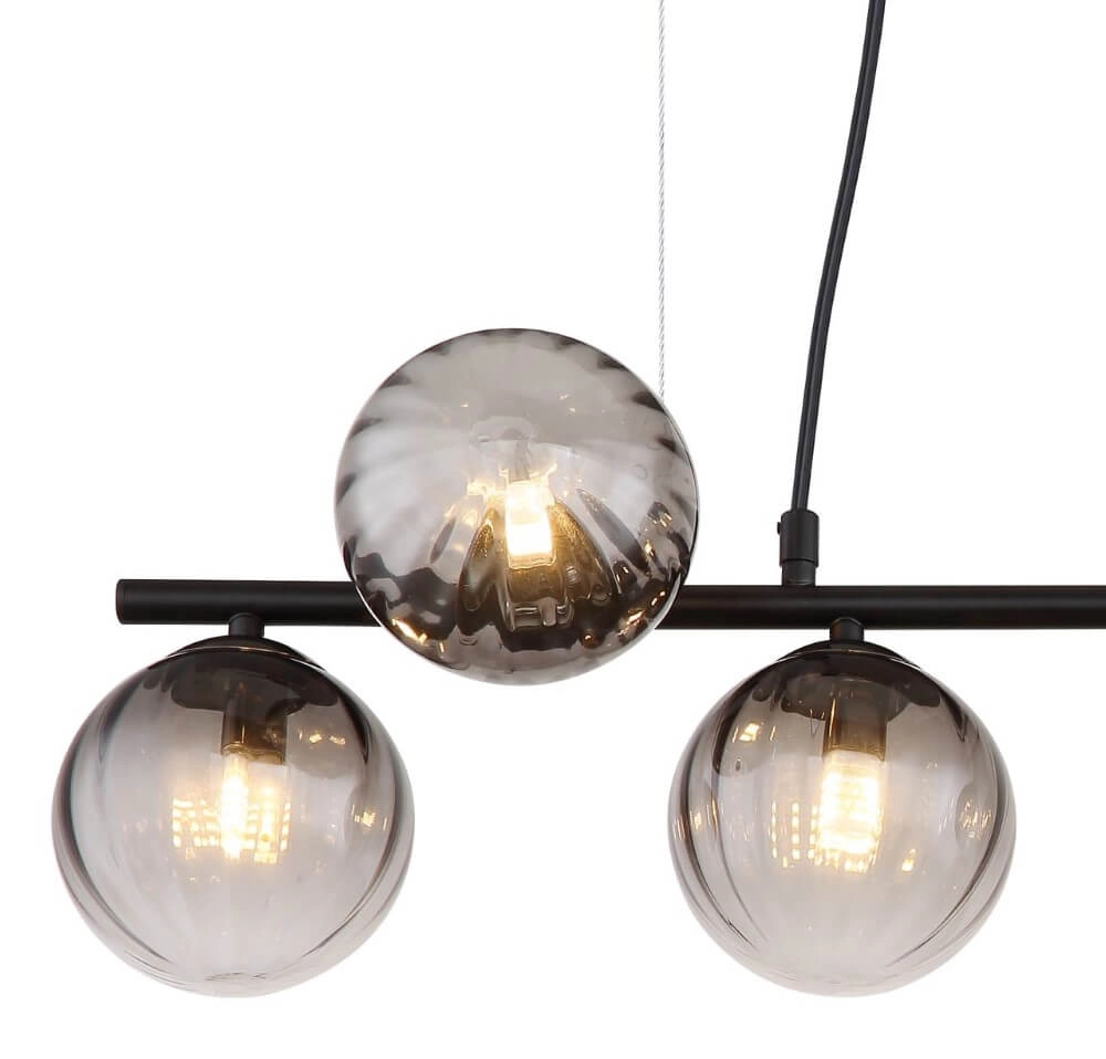 Hängelampe mit 7 Leuchten Dallerta Rauchglas Globo 9007371452576
