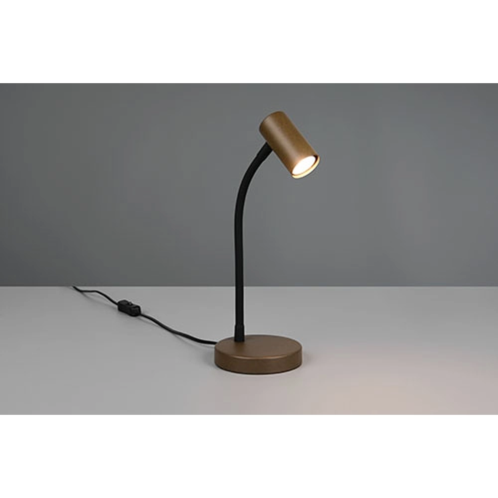 Tischlampe Taryn Platin