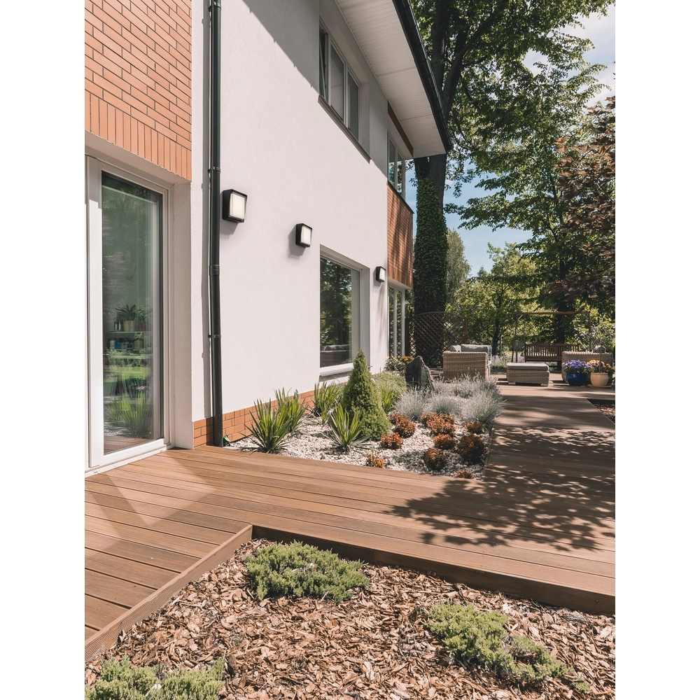 Quadratische Wandleuchte Cape anthrazit Lyora 5212017432704