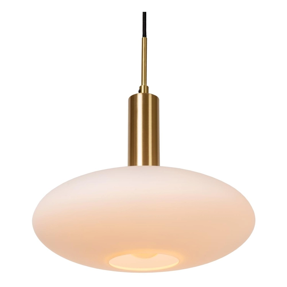 Design-Pendellampe Singala 3-hell rundes Gold mit Weiß Lucide 5411212251107