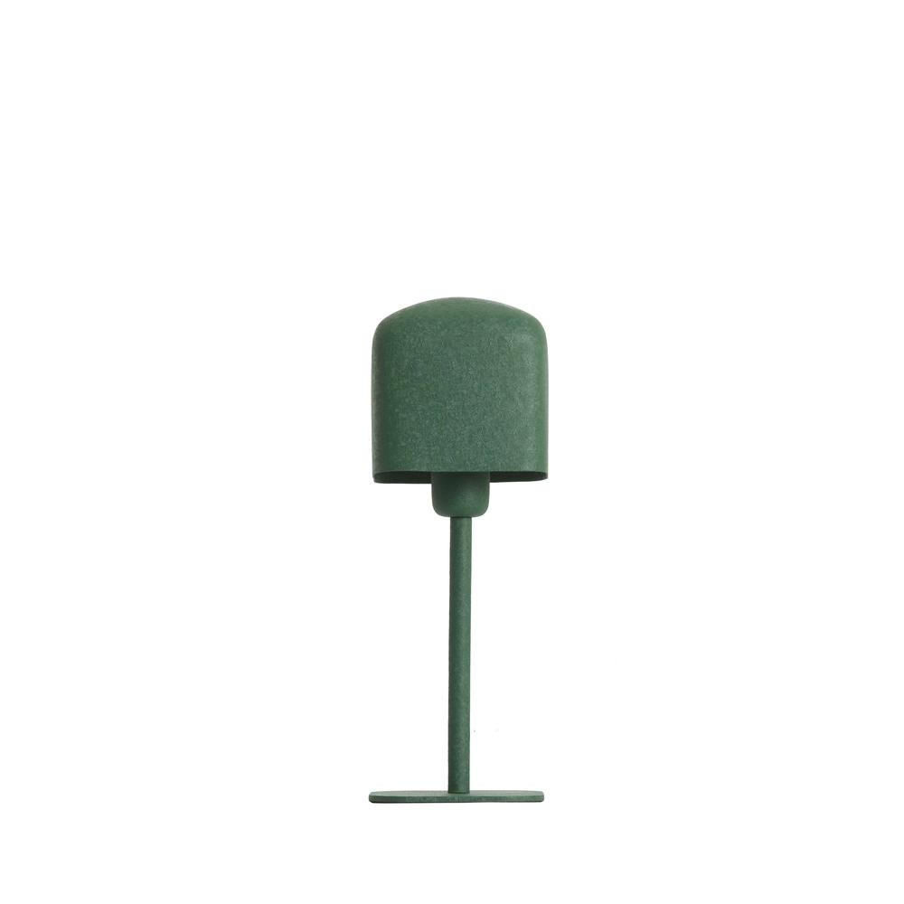 Nachttischlampe Elenie 13x13 cm – matt dunkelgrün
