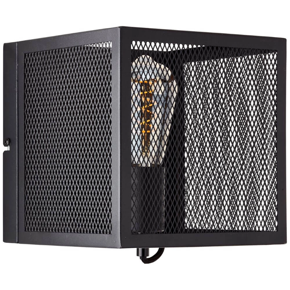 Quadratische Wandleuchte Maze Schwarz Brilliant 4004353409493