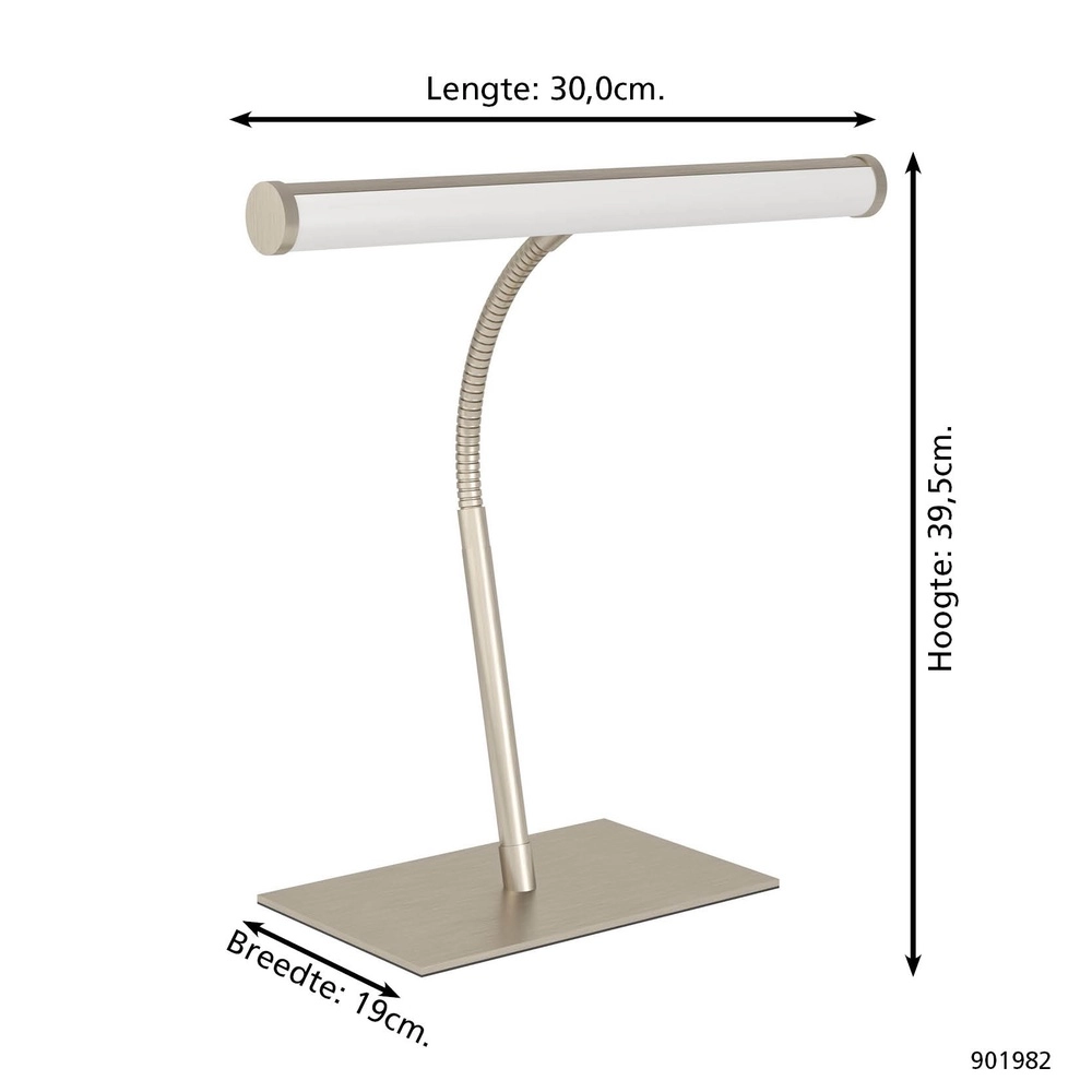 Schreibtischlampe Riccione Nickel Eglo 9008606357994