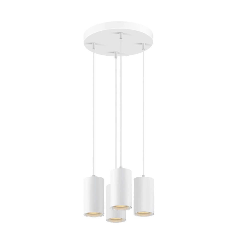 Pendelleuchte Asto Tube weiß 4x GU10