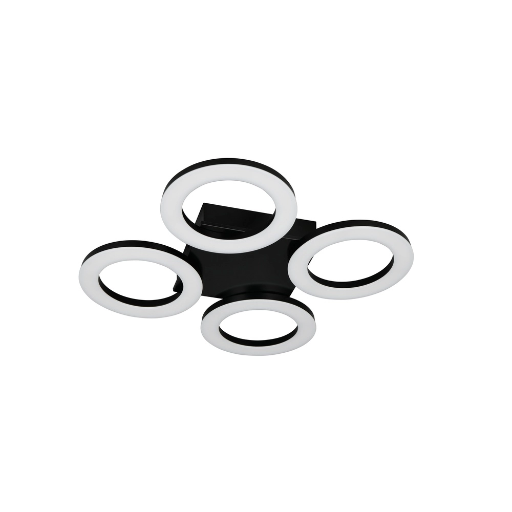 Design-Deckenlampe Cemi Schwarze Runde Trio 4017807704372