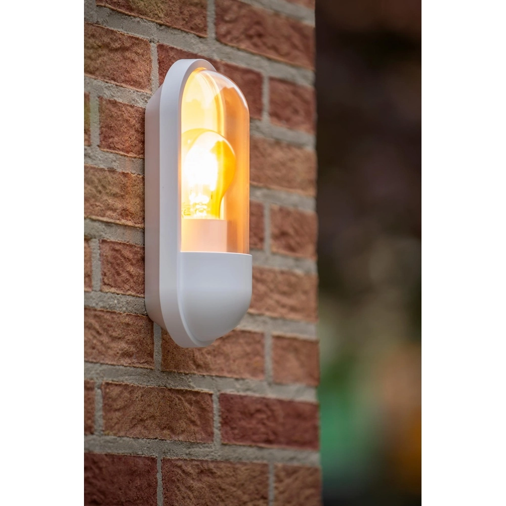 Wandlampe Capsule IP54 weiß Lucide 5411212290465