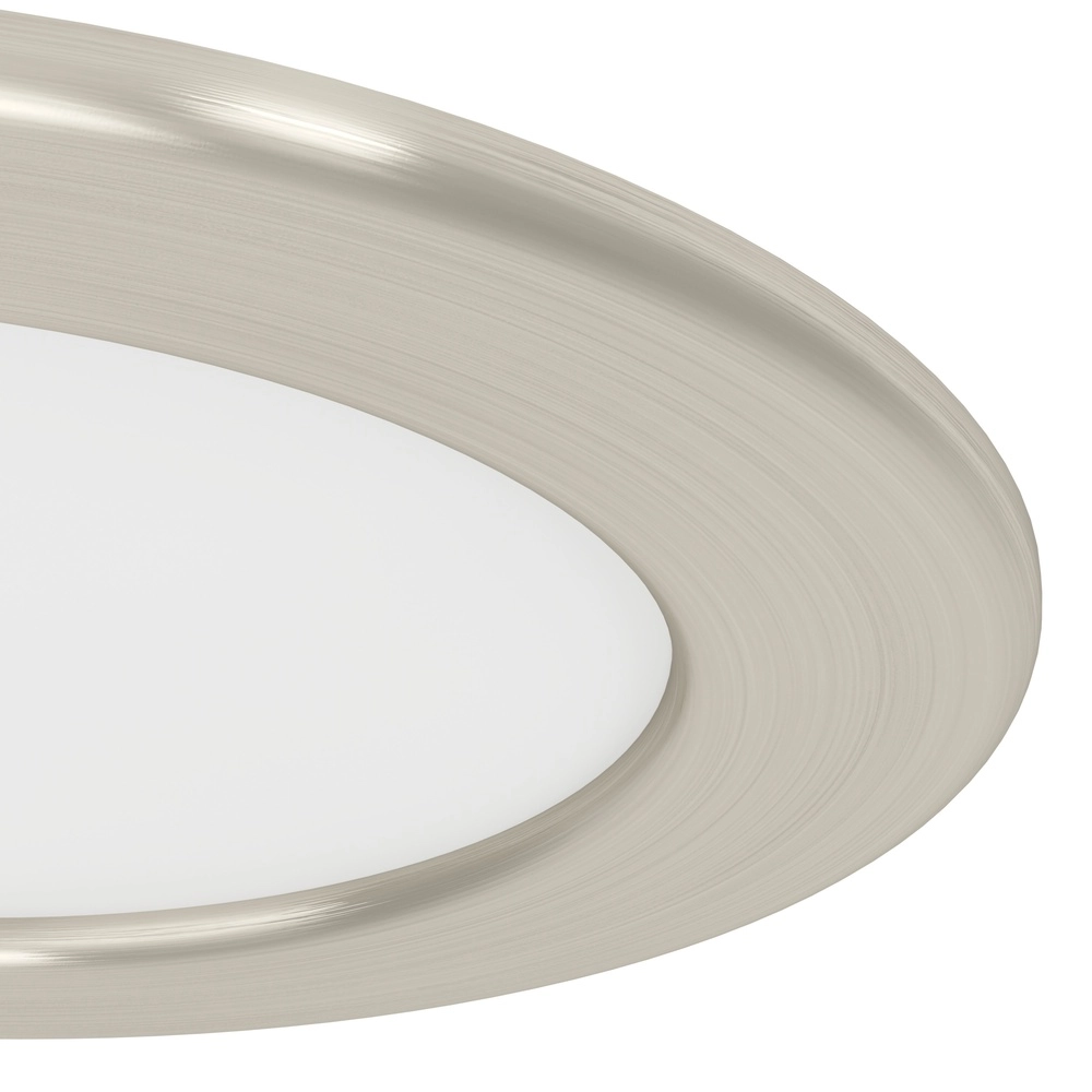 IP44-Einbaulampe Fueva 6-Z Zigbee – Edelstahl – Ø 12 cm Eglo 9008606331031