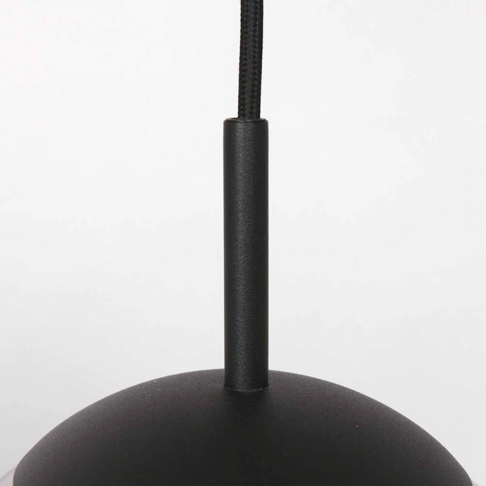 Hängelampe aus schwarzem Glas Bolique Ø 25cm Steinhauer 8712746166385