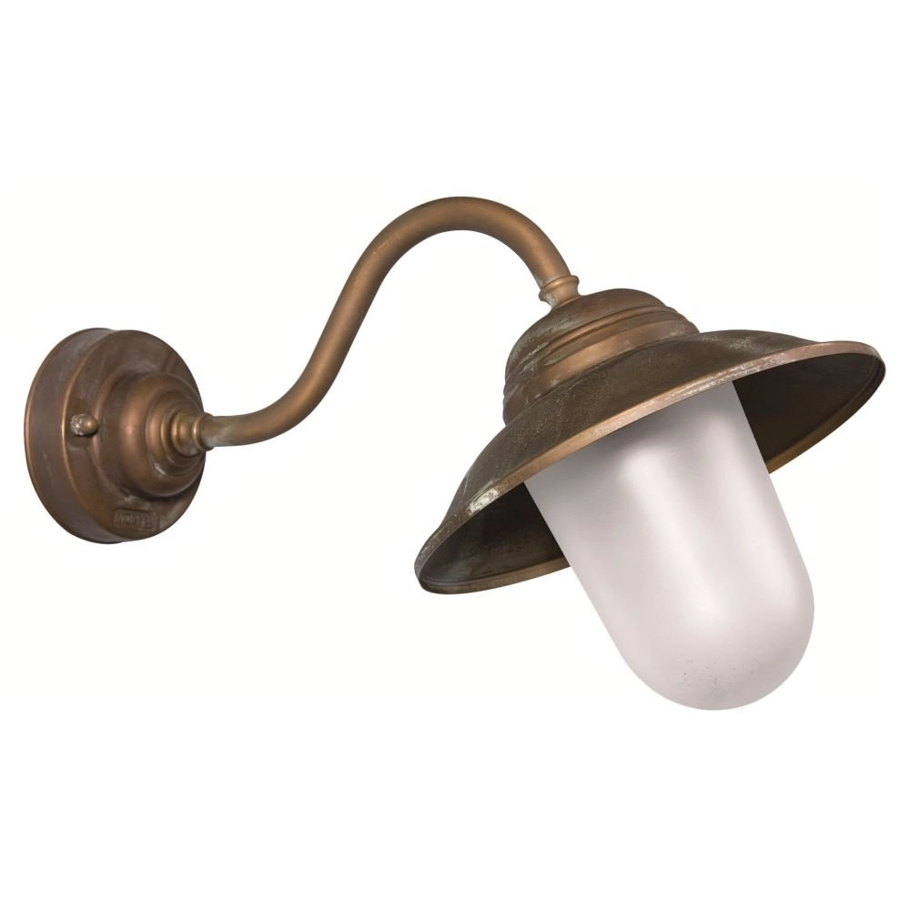 Außenlampe Maritime Ländlich 22 cm Kupferbraun