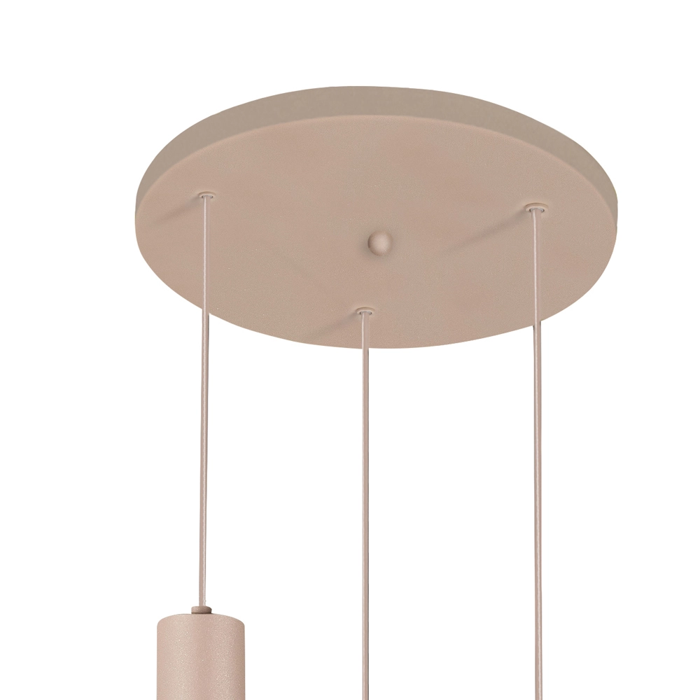 3-flammige Pendelleuchte Marrone sandbraun Highlight 8718379051357