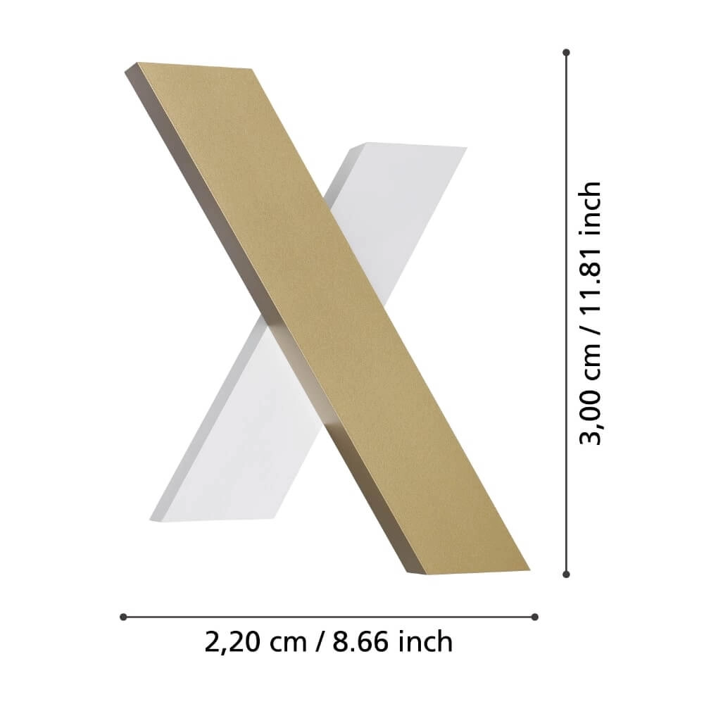 LED-Wandleuchte Brezzara Gold Stars of Light 9008606243341