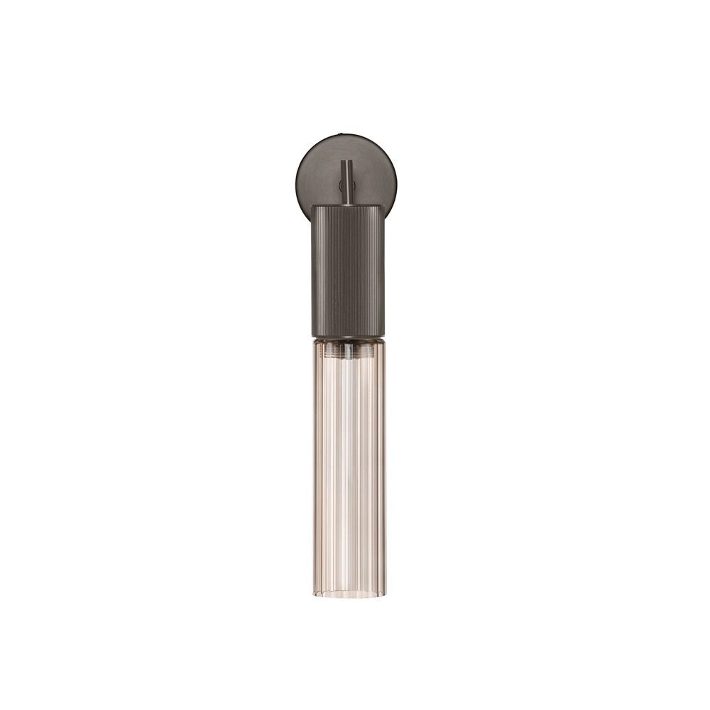 Design-Wandlampe Brielle Anthrazit mit Mokka-Glas Lyora 5212017495440