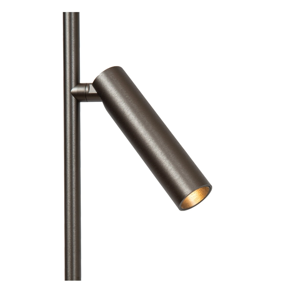 Elegante Stehlampe mit Leselampe Applause Gebürstetes Metall – LED Premium by Lucide 5411212221865