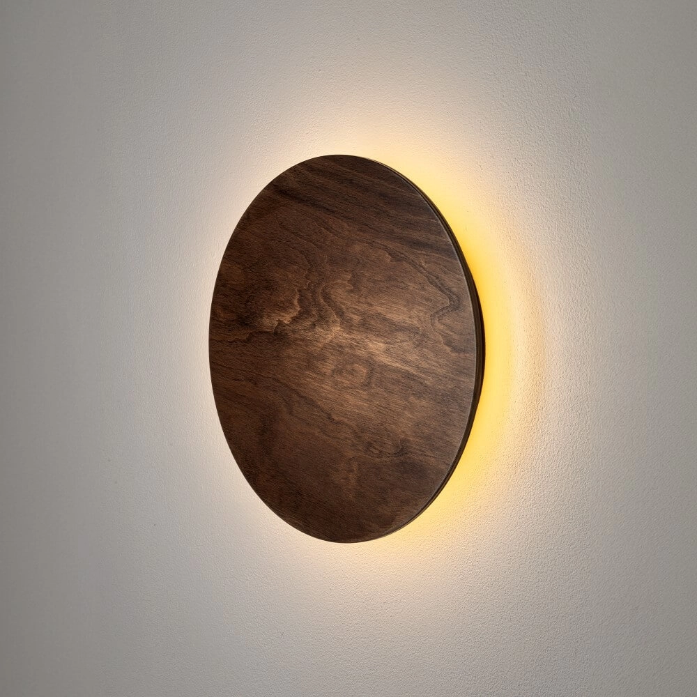 Wandleuchte Ring Timber M LED-Holz Lyora 5903139112901