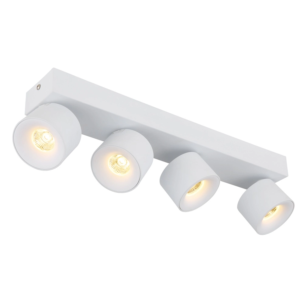 Elegante Deckenlampe Rae 4-Licht weiß