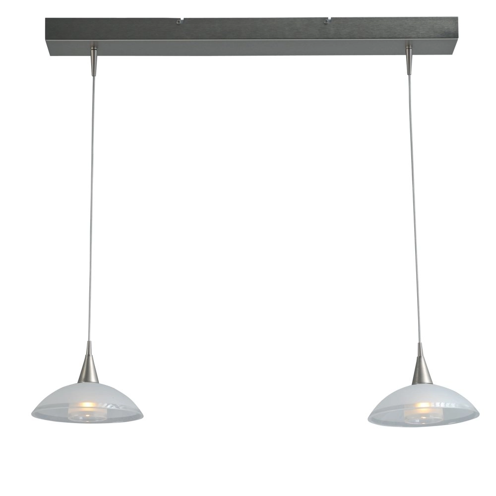 Esszimmerlampe Melani 2-Licht-Nickel