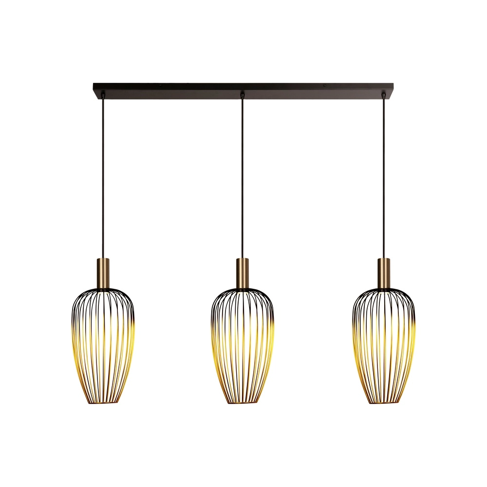 3-Licht-Drahtlampe Aurelie Gold Lucide Vibes 5411212212290