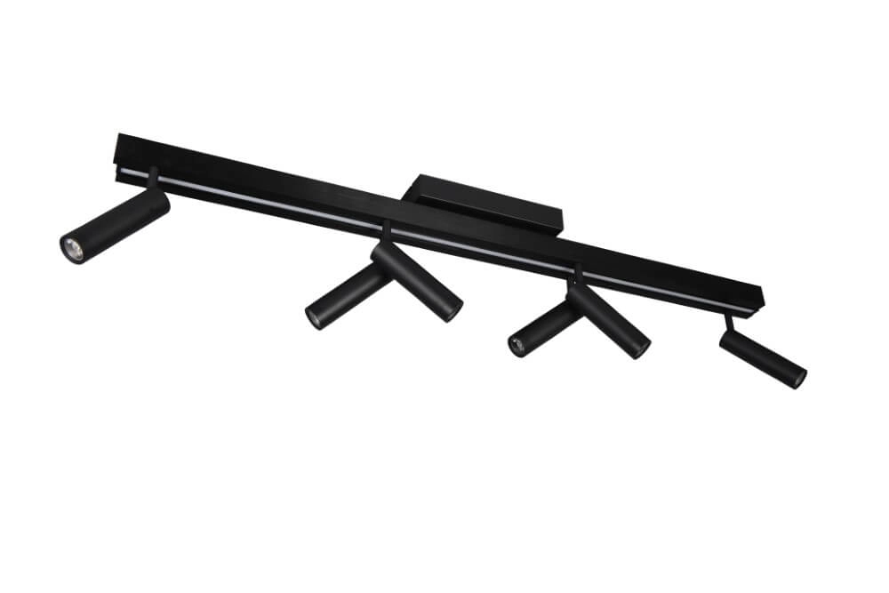 6-flammiger LED-Spot Zeno Schwarz Trio 4017807627312