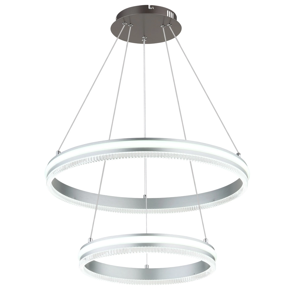 Pendellampe Francine Gunmetal 2 Ringe Globo 9007371583645