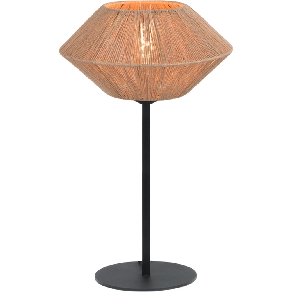 Tischlampe Bicono mit Seilkappe Ø 35 cm