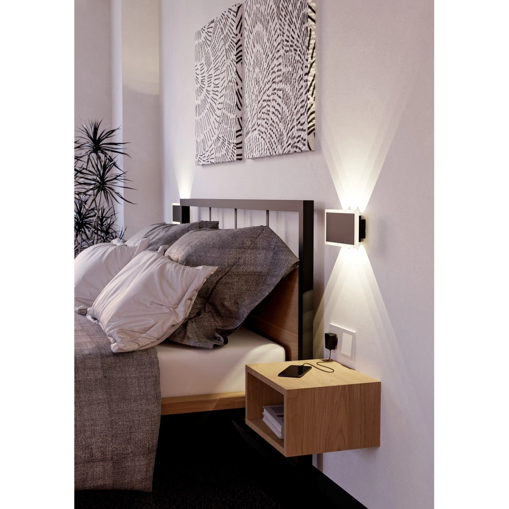 Elegante LED-Wandlampe Talamello 1 Schwarz Eglo 9008606316496