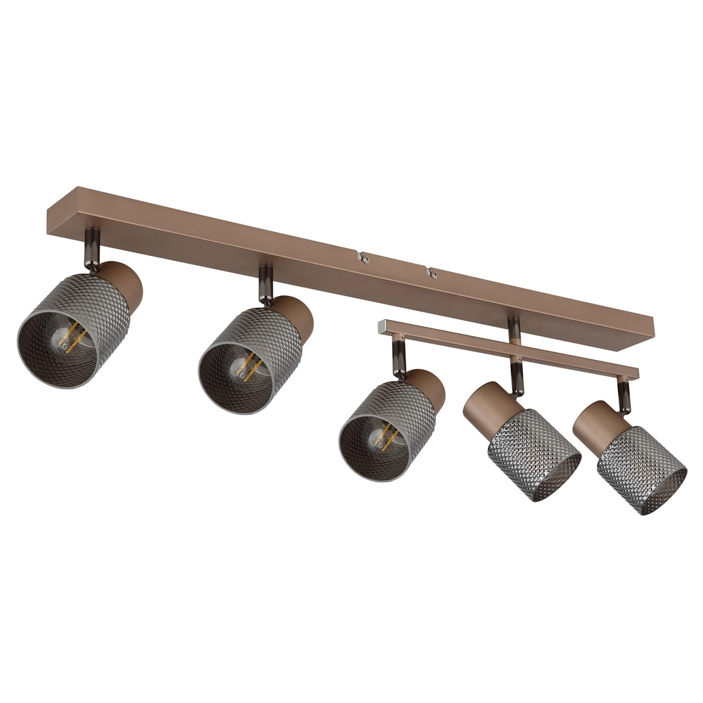 Deckenlampe Satella 5-helles Kaffeebraun Globo 9007371471577
