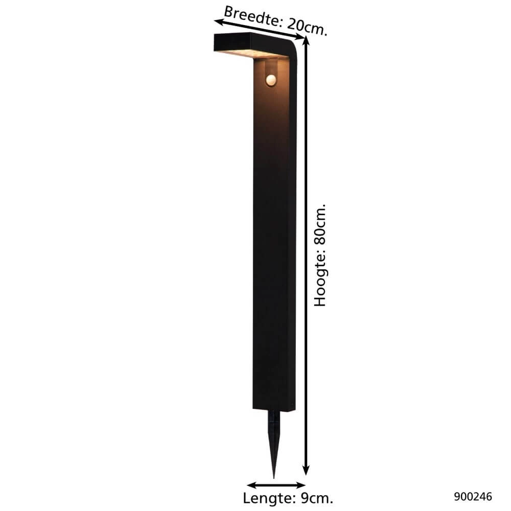 Wegelampe Solar Baracconi mit Sensor Eglo 9008606230013