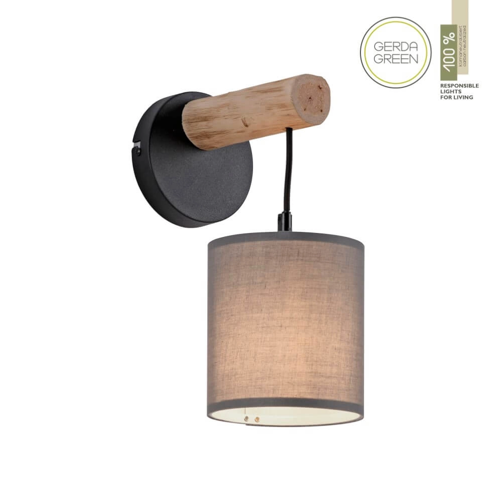 Ländliche Wandlampe Green Tribu Taupe Just Light 4043689995157