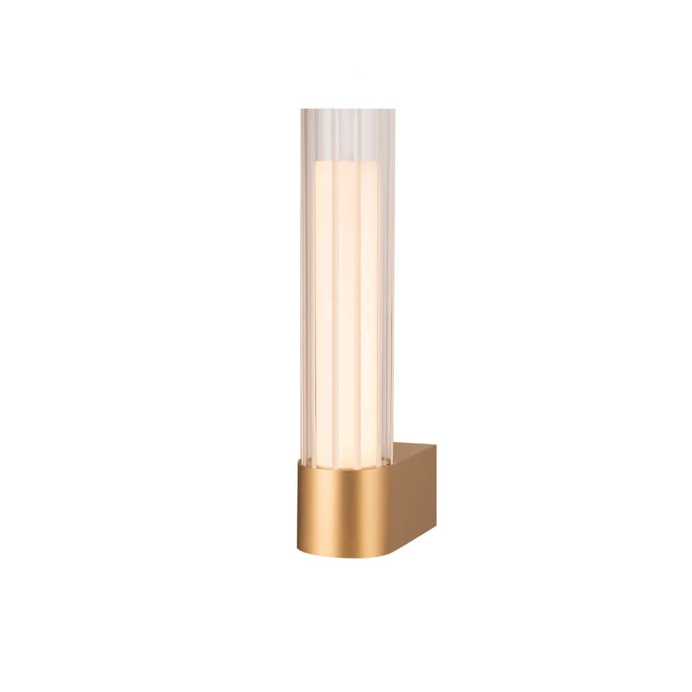 Badezimmer-Wandleuchte Lygant Single Messing