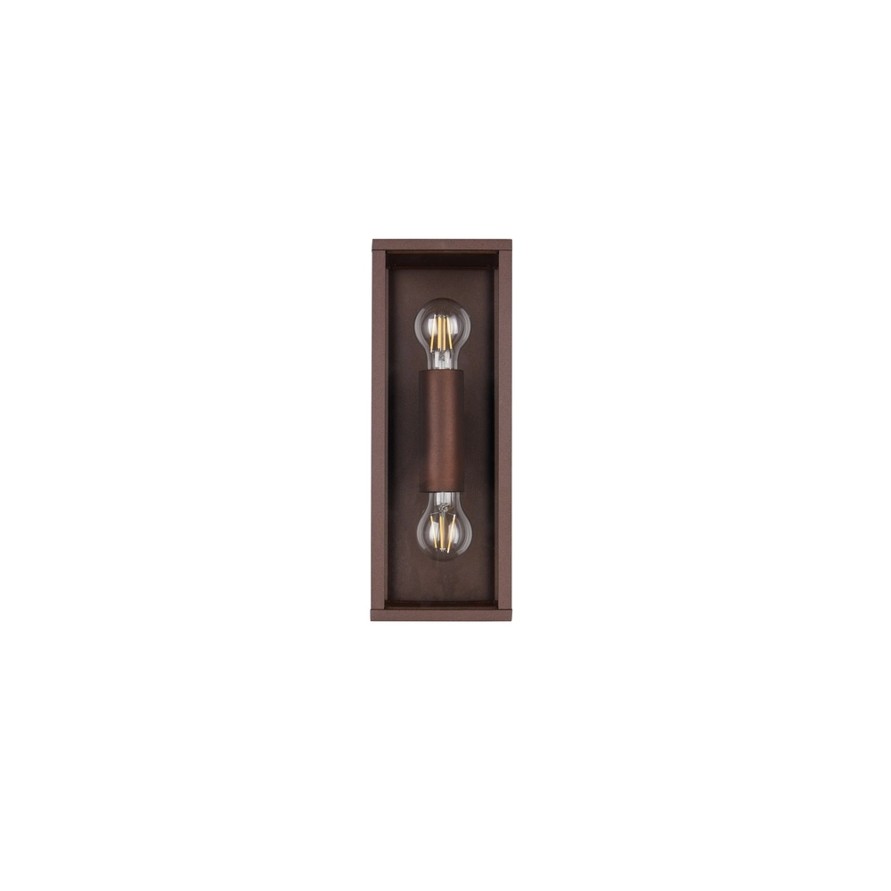 Moderne Wandlampe Garonne M rostbraun Trio 4017807687392
