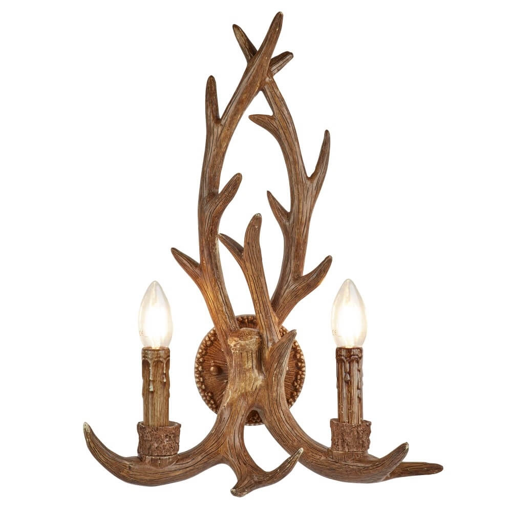 Wandleuchte aus Holz Stag