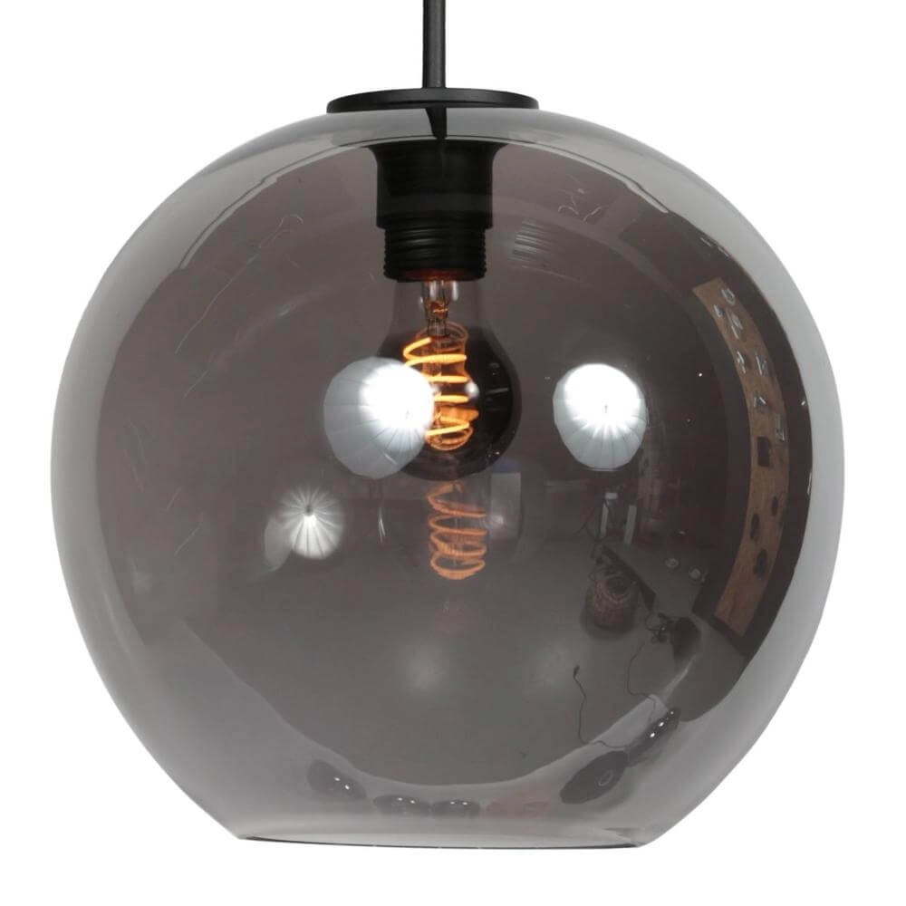 Pendelleuchte HaloSwap mit 1 Kugel Rauchglas Ø 30cm Steinhauer 8712746179750