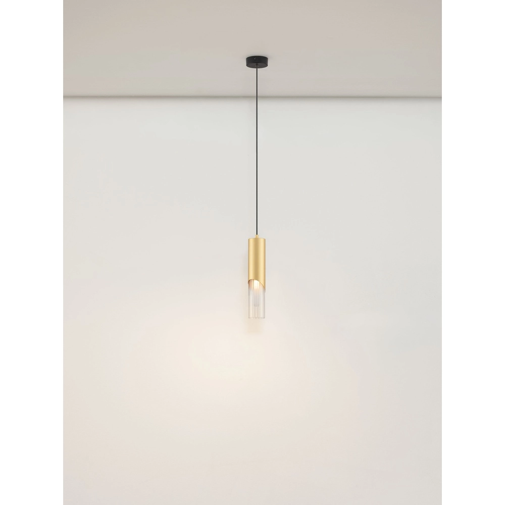 Design-Pendellampe Modesto Ø 8 cm Gold Lyora 5212063501430
