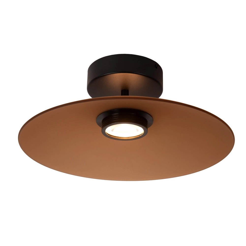 Elegante Deckenlampe Menga Ø 40cm Bernsteinglas Premium by Lucide 5411212251220