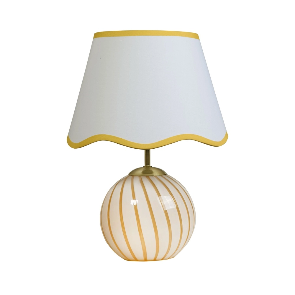 Schöne Tischlampe Celine gelb Searchlight 5053423305967