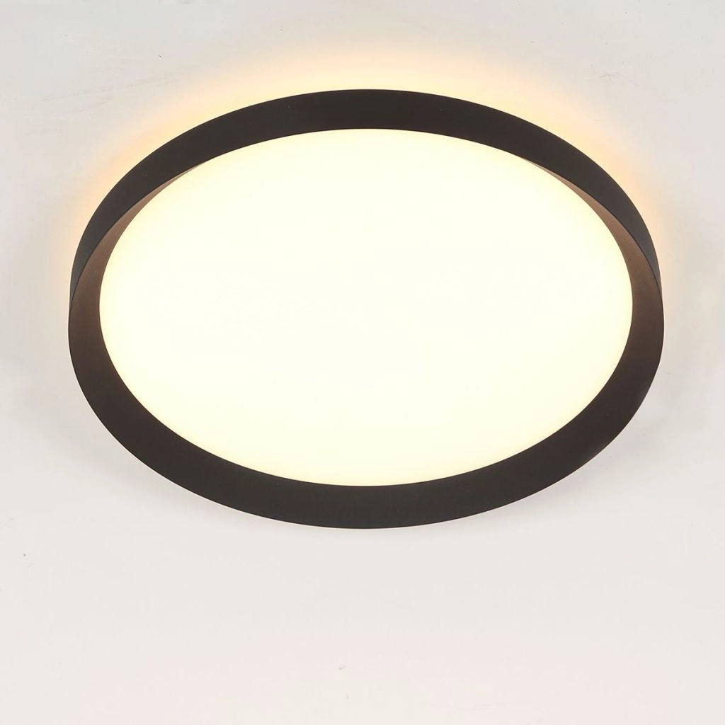 Moderne Deckenbeleuchtung Flady schwarze Ø30cm Steinhauer 8712746181012