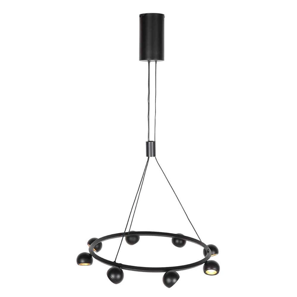 8-flammige Pendelleuchte Marcadore Rund Schwarz Steinhauer 8712746176636