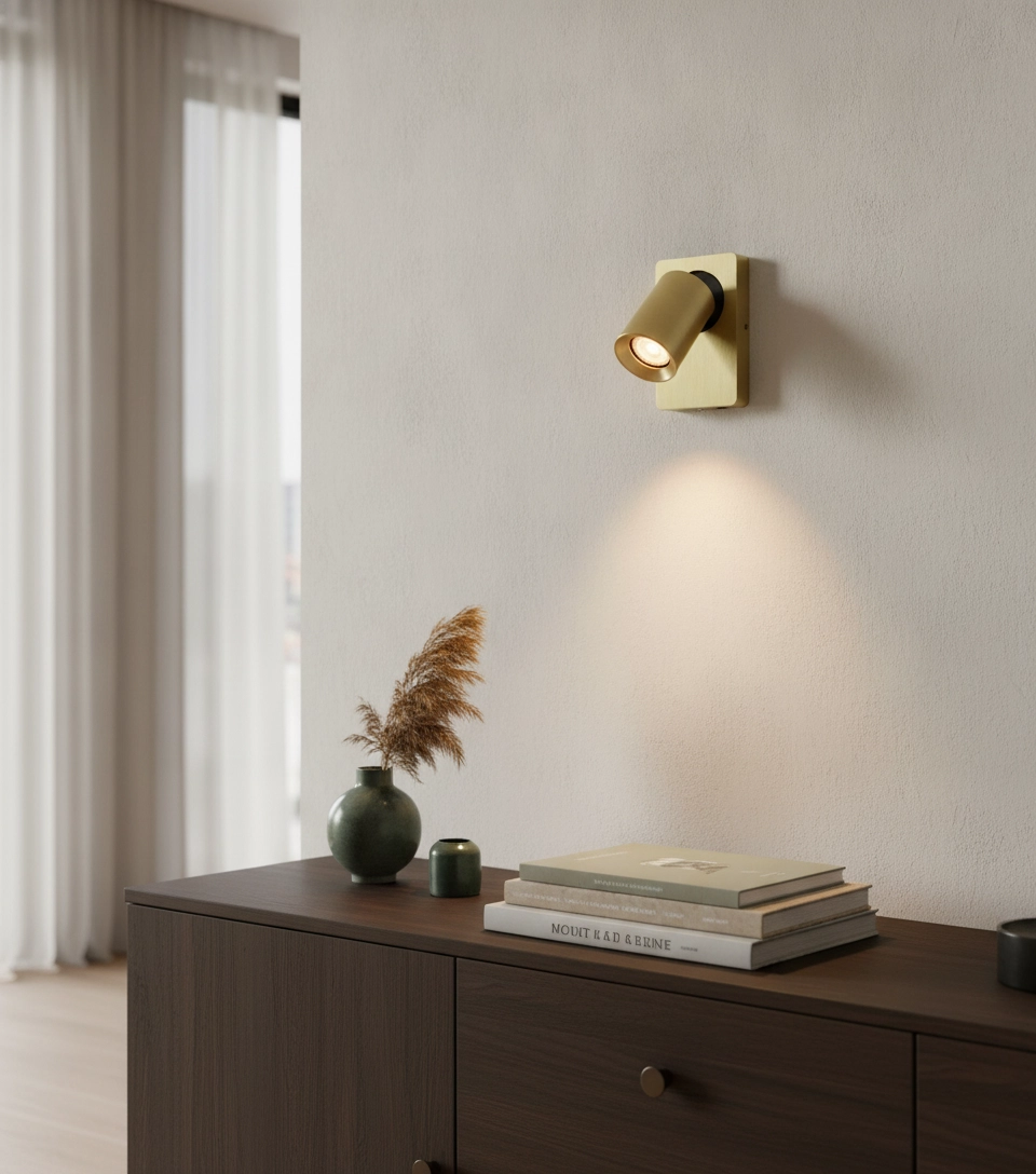 Wandlampe Megano Gold