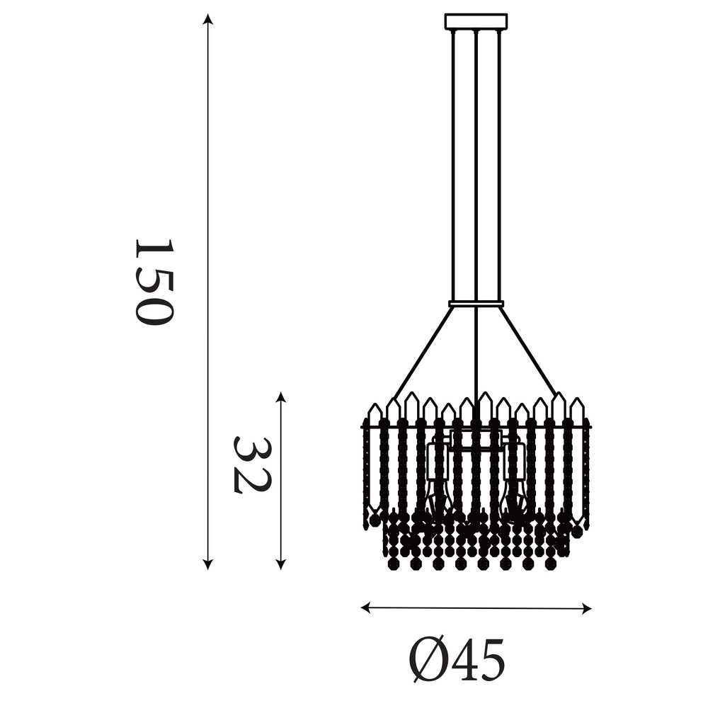 Pendelleuchte Spear gold Ø 45cm Searchlight 5053423302201
