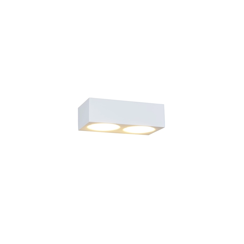 Design-Wandlampe Mattone Putz – weiß Trio 4017807692396