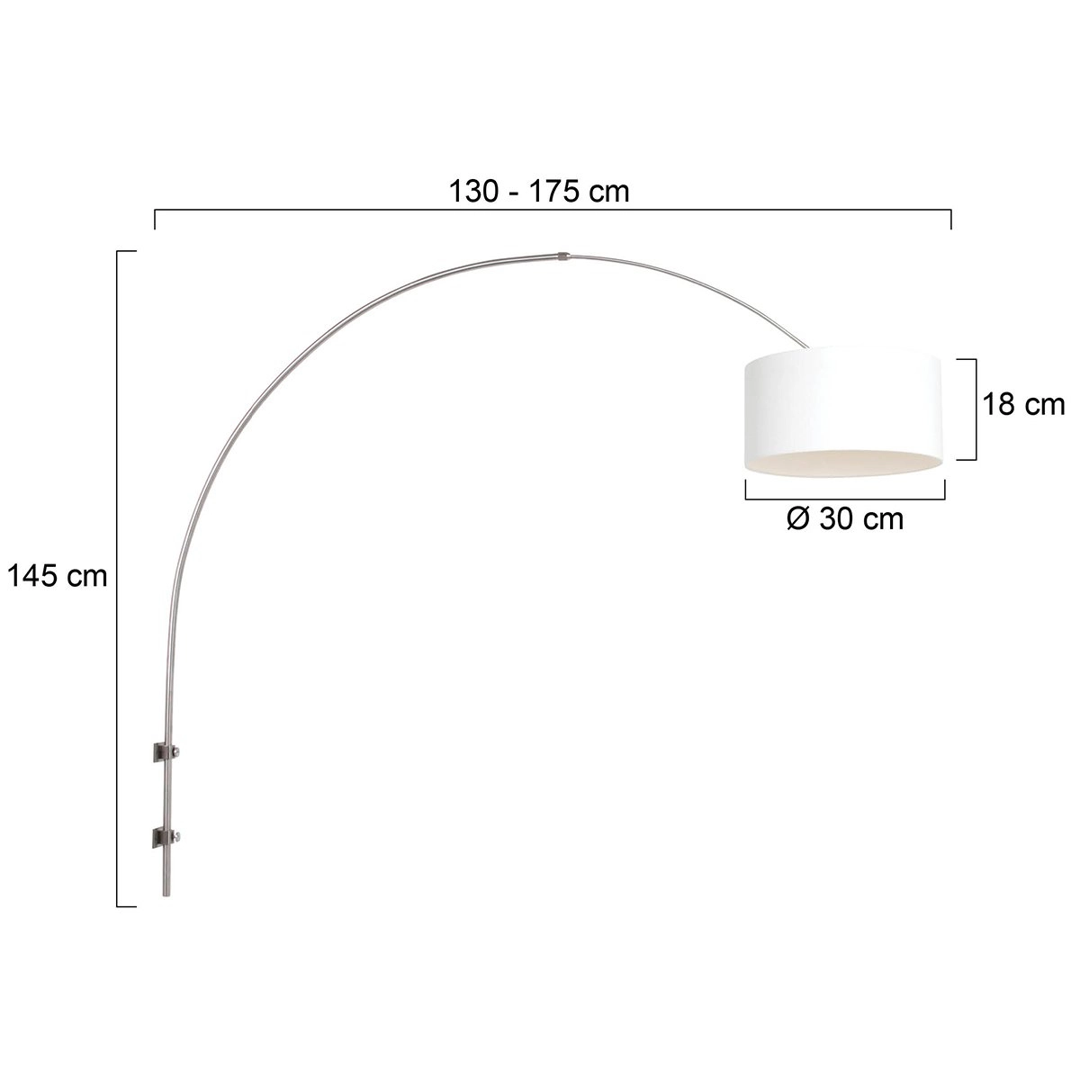 Bogenlampe Sparkled mit Kapuze Steinhauer 8712746146141