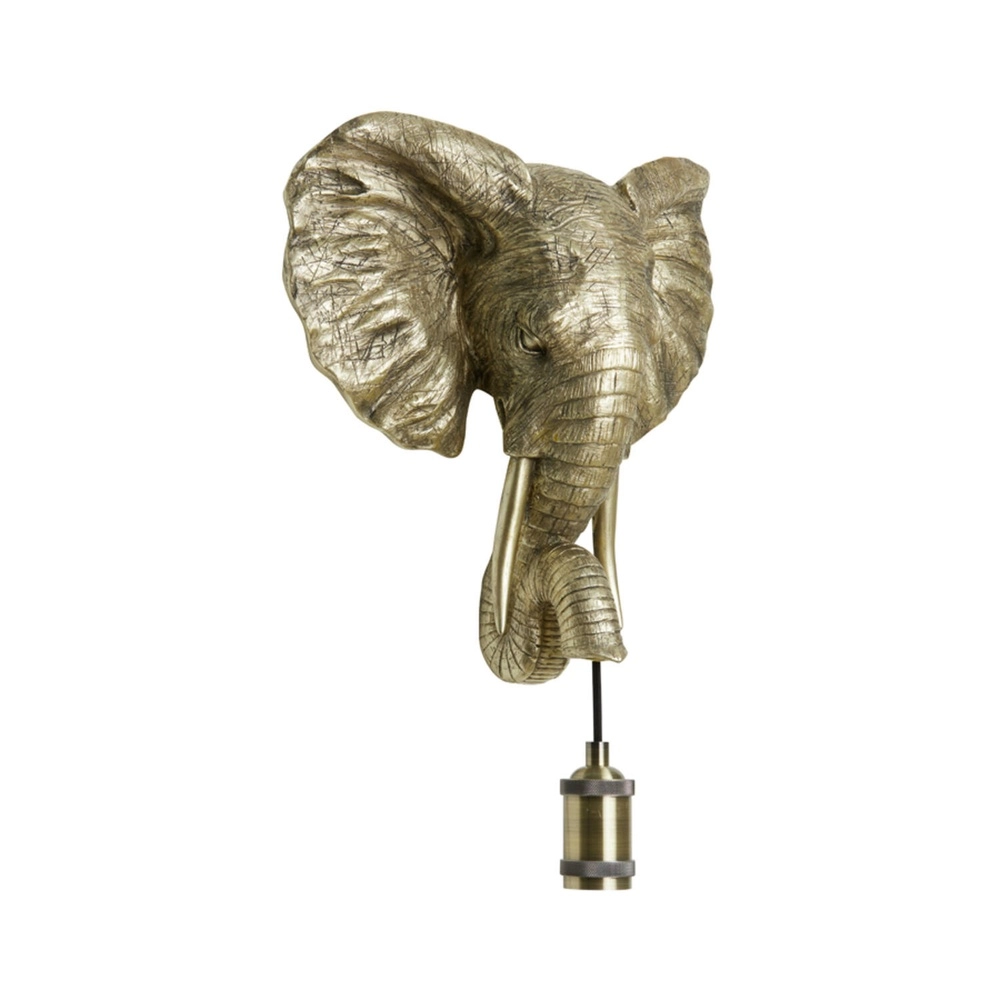 Wandlampe Elephant Gold