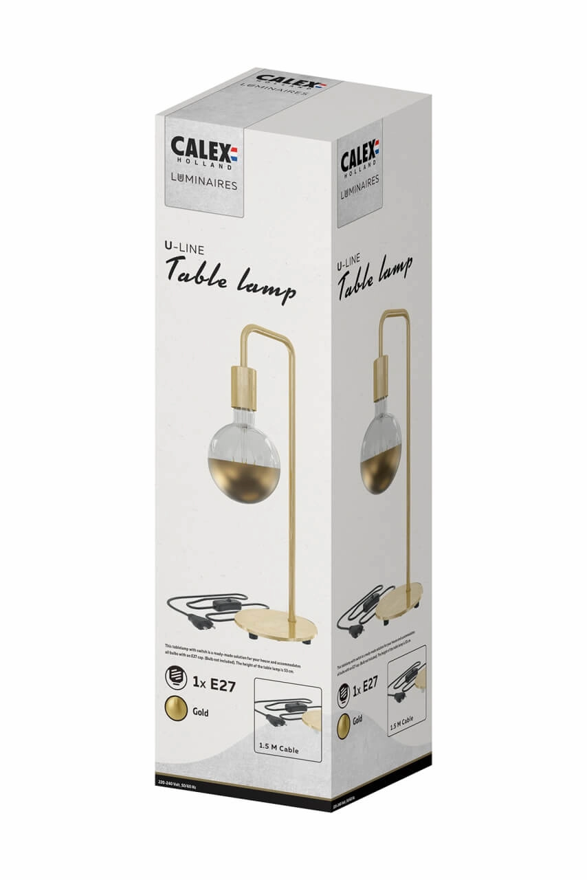 Goldene Tischlampe U-line Circle 8712879150756