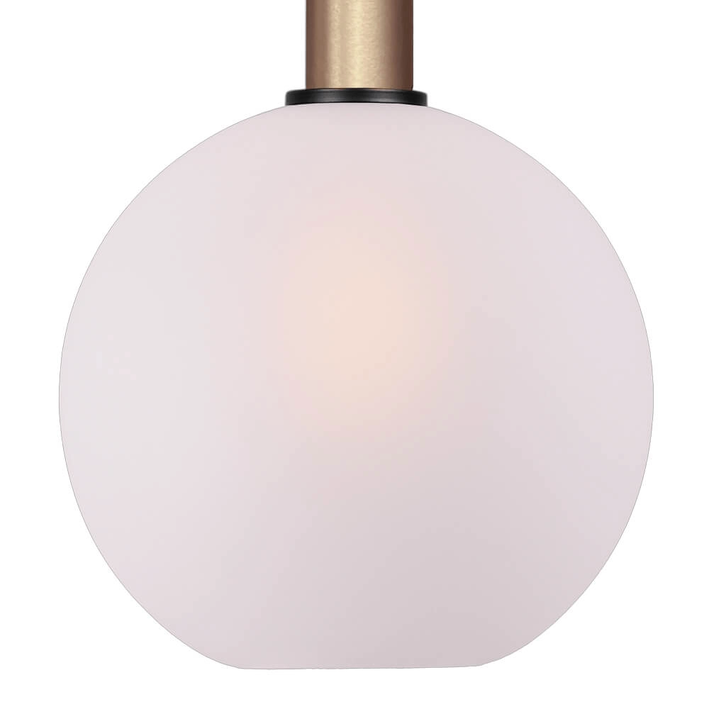 Hängelampe Ø 25cm Bella 2 Messinggold mit mattweißem Glas Masterlight 8718121334011