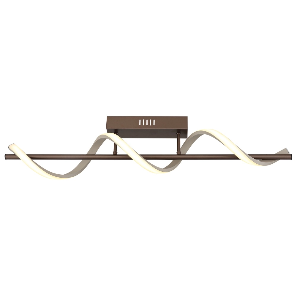 Deckenlampe Spiro Bronze mit braunem Sand Globo 9007371584314