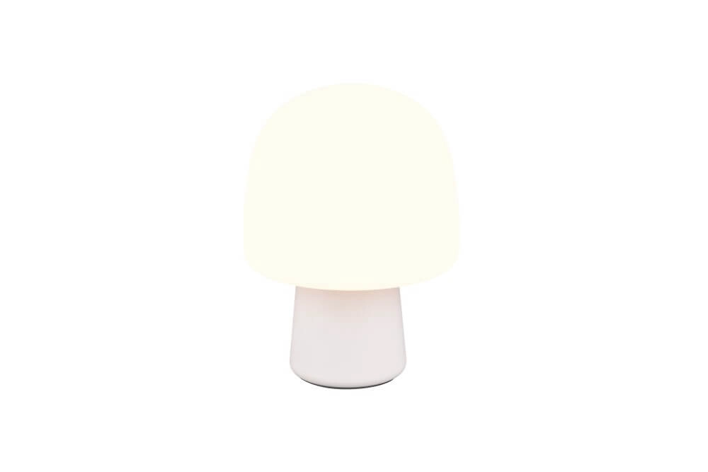 Pilz-Tischlampe Steen weißes Glas Trio 4017807616484