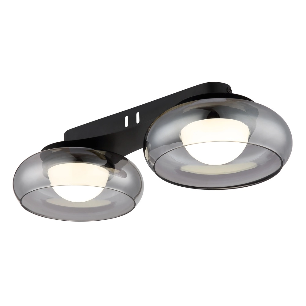 Design-Deckenlampe Carlene 2-Licht Schwarz