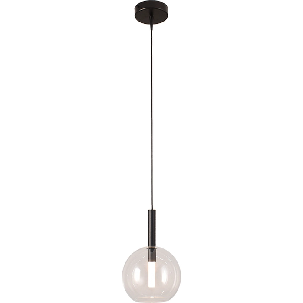 Pendellampe Ø 17 cm Lido Ball mit klarem Glas