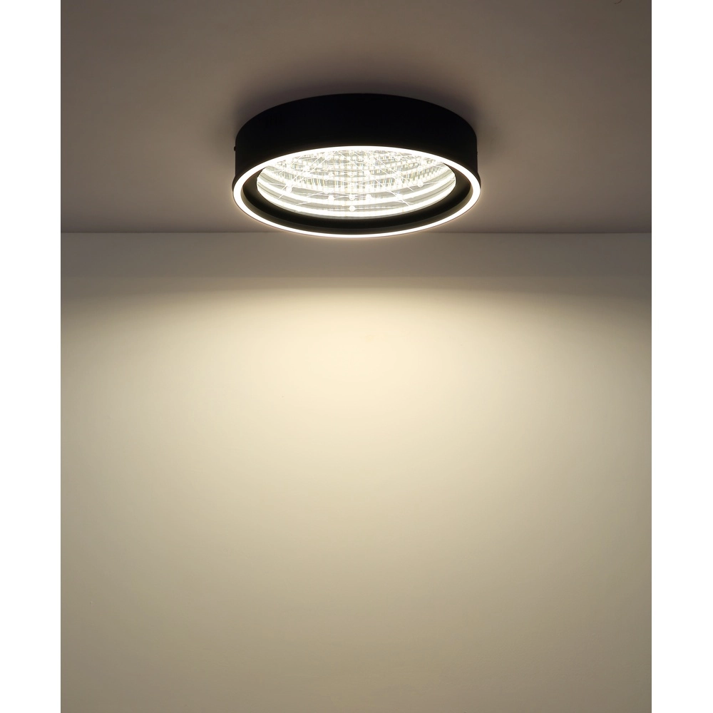 Deckenlampe Mirrora schwarz Ø 40 cm Globo 9007371578849