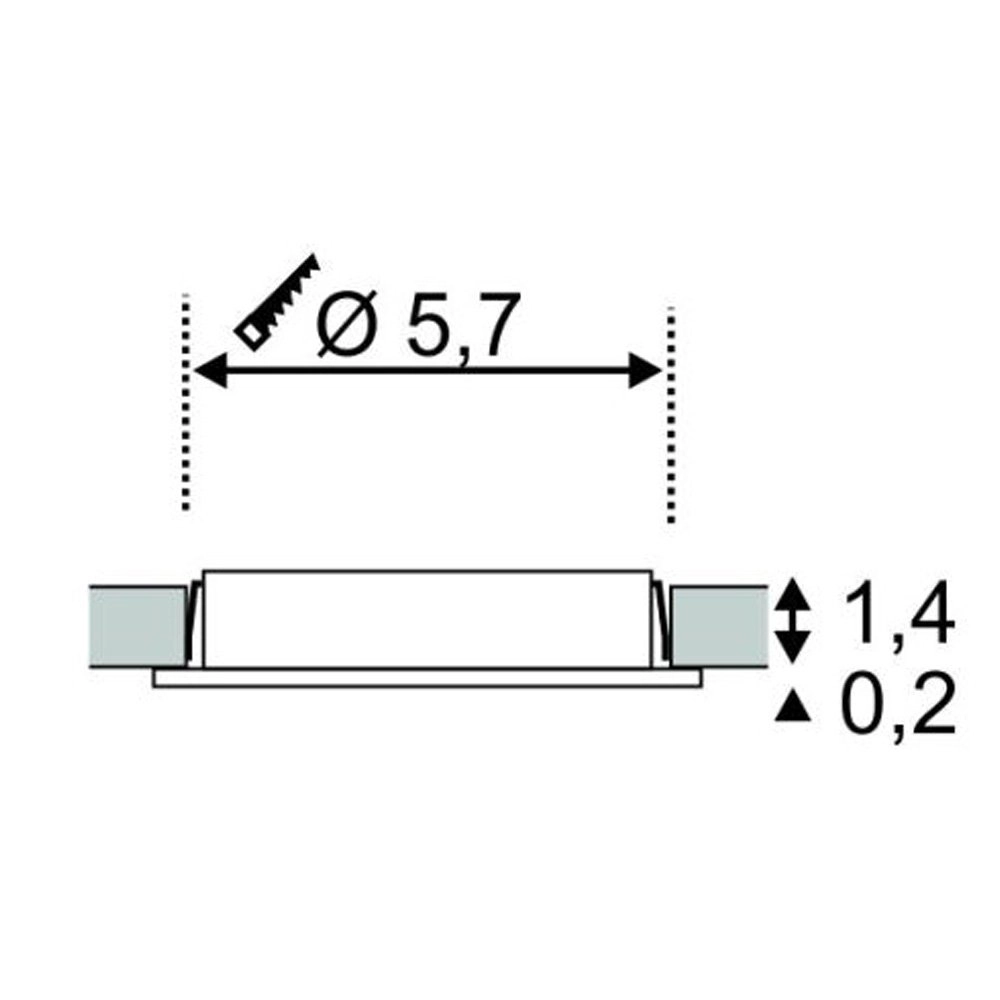 LED Downlighter Ceilinglight DL 126 Weiß SLV 4024163138017